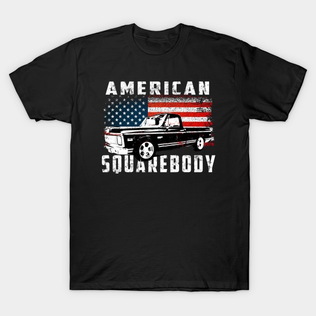 Chevrolet C10 K5 SquareBody 73-87 Chevy Truck Classic American C-10 Square Body Pickup Truck T-Shirt by JayD World